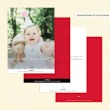 "Disney Simply Minnie Birthday" - Children's Birthday Party Invitations in Strawberry by Julee London - Back of Card Options