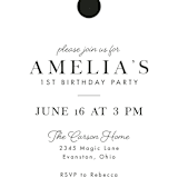 "Disney Simply Minnie Birthday" - Children's Birthday Party Invitations in Strawberry by Julee London - Detail