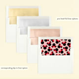 "Disney Simply Minnie Birthday" - Children's Birthday Party Invitations in Strawberry by Julee London - Envelope Liner Options