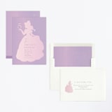"Disney's Sparkling Princess Belle" - Children's Birthday Party Invitations in Lilac by Angela Thompson - Assembled
