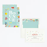 "Bounce" - Children's Birthday Party Invitations in Sky by Lori Wemple - Assembled