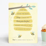 "Buzzing Beehive" - Children's Birthday Party Invitations in Daisy by Karidy Walker - Front