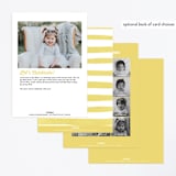 "Buzzing Beehive" - Children's Birthday Party Invitations in Daisy by Karidy Walker - Back of Card Options
