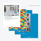 "Master Builders Party" - Children's Birthday Party Invitations in Cobalt by Belia Simm - Back of Card Options