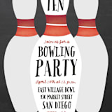 "Lucky Strike" - Children's Birthday Party Invitations in Bowling Ball by Erica Krystek - Detail