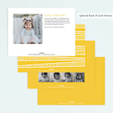 "Mod Conductor" - Children's Birthday Party Invitations in Rose by Kayla King - Back of Card Options