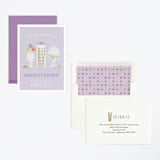 "Candy Shoppe" - Children's Birthday Party Invitations in Lavender by Annie Holmquist - Assembled