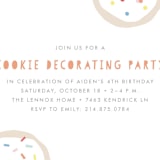"Sprinkles And Icing" - Children's Birthday Party Invitations in Tangerine by Amber Barkley - Detail