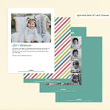 "Layer Cake" - Children's Birthday Party Invitations in Rainbow by Holly Whitcomb - Back of Card Options