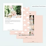 "Rainbow sun" - Children's Birthday Party Invitations in Sherbet by Jennifer Wick - Back of Card Options