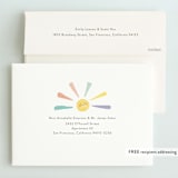 "Rainbow sun" - Children's Birthday Party Invitations in Sherbet by Jennifer Wick - FREE Recipient Addressing