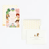 "Disney's and Pixar Toy Story Friends" - Children's Birthday Party Invitations in Taupe by Sabrin Deirani - Assembled