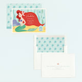 "Disney's Ariel Under The Sea" - Children's Birthday Party Invitations in Aquamarine by Sabrin Deirani - Assembled