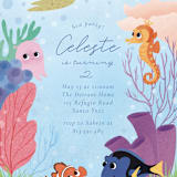 "Disney and Pixar's Finding Nemo Friends" - Children's Birthday Party Invitations in Sea by Sabrin Deirani - Detail