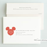 "Disney's Mickey Mouse Balloon Trio" - Children's Birthday Party Invitations in Berry by chocomocacino - FREE Recipient Addressing