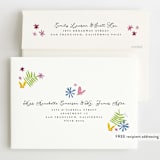 "Disney's Alice in Wonderland in the Flower Garden" - Children's Birthday Party Invitations in Aqua by Becky Nimoy - FREE Recipient Addressing