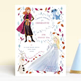 "Disney's Frozen Elements" - Children's Birthday Party Invitations in Frost by Sarah Knight - Front