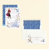"Disney's Frozen Elements" - Children's Birthday Party Invitations in Frost by Sarah Knight - Assembled