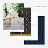"Disney's Peter Pan Neverland Cake" - Children's Birthday Party Invitations in Midnight by Becky Nimoy - Back of Card Options