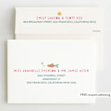 "Sirena" - Children's Birthday Party Invitations in Coral by peetie design - FREE Recipient Addressing