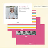 "Little Sunshine" - Children's Birthday Party Invitations in Petal by Little Print Design - Back of Card Options