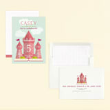 "Storybook" - Children's Birthday Party Invitations in Bubblegum by Erica Krystek - Assembled