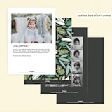 "Dino Friends" - Children's Birthday Party Invitations in Graphite by Alethea and Ruth - Back of Card Options