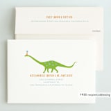 "Party Like A Dinosaur" - Children's Birthday Party Invitations in Lake by freckle fish - FREE Recipient Addressing