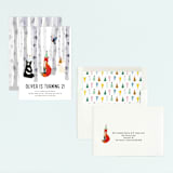 "woodland winter" - Children's Birthday Party Invitations in Snow by Morgan Kendall - Assembled