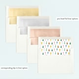 "woodland winter" - Children's Birthday Party Invitations in Snow by Morgan Kendall - Envelope Liner Options