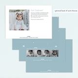 "Wintery Fun" - Children's Birthday Party Invitations in Frost by Leah Bisch - Back of Card Options