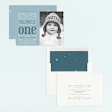 "Wintery Fun" - Children's Birthday Party Invitations in Frost by Leah Bisch - Assembled