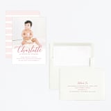 "Big Script" - Children's Birthday Party Invitations in Blush by Genna Blackburn - Assembled