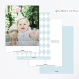 "Disney's Alice In Wonderland Birthday" - Children's Birthday Party Invitations in Sky by Annie Holmquist - Back of Card Options