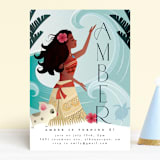"Disney's Moana of Motunui" - Children's Birthday Party Invitations in Ocean by Ana de Sousa - Front