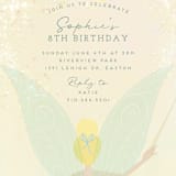 "Disney's Tinkerbell Fairy Dust" - Children's Birthday Party Invitations in Pixie by Heather Cairl - Detail