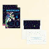 "Disney and Pixar birthday Buzz" - Children's Birthday Party Invitations in Night Sky by Katie Zimpel - Assembled
