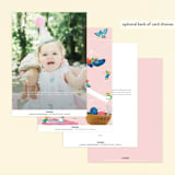 "Disney's Cinderella dressmakers" - Children's Birthday Party Invitations in Peony by Jackie Crawford - Back of Card Options