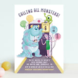 "Disney and Pixar's Monster's Inc Party Door" - Children's Birthday Party Invitations in Roar by curiouszhi - Front