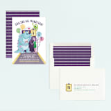 "Disney and Pixar's Monster's Inc Party Door" - Children's Birthday Party Invitations in Roar by curiouszhi - Assembled