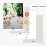 "Disney's Mickey Balloon Bunch" - Children's Birthday Party Invitations in Cream by Adelyn T. - Back of Card Options