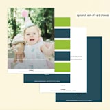 "Disney and Pixar's Monster Mike" - Children's Birthday Party Invitations in Seaweed by Orasie - Back of Card Options