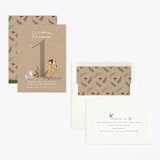 "Disney's Bambi Our Deerest" - Children's Birthday Party Invitations in Fawn by Hudson meet Rose - Assembled
