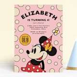 "Disney Vintage Minnie's Mouse" - Children's Birthday Party Invitations in Blush by Heather Schertzer - Front