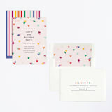 "Disney's Mickey Confetti" - Children's Birthday Party Invitations in Bold by Ellen Schlegelmilch - Assembled