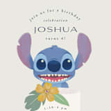 "Disney Keiki Cake" - Children's Birthday Party Invitations in Coconut by Griffinbell Paper Co. - Detail