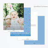 "Disney's Happy Mickey & Friends" - Children's Birthday Party Invitations in Sky by peetie design - Back of Card Options