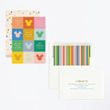 "Vibrant Disney Mickey" - Children's Birthday Party Invitations in Bold by Ellen Schlegelmilch - Assembled