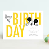 "Disney's Mickey Mouse Birthday Fun" - Children's Birthday Party Invitations in Sunshine by Julee London - Front