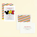 "A Disney Mickey Party" - Children's Birthday Party Invitations in Traditional by Pixel and Hank - Assembled